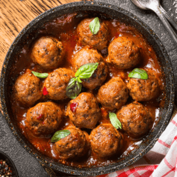 Lamb Meatballs in Marinara Sauce