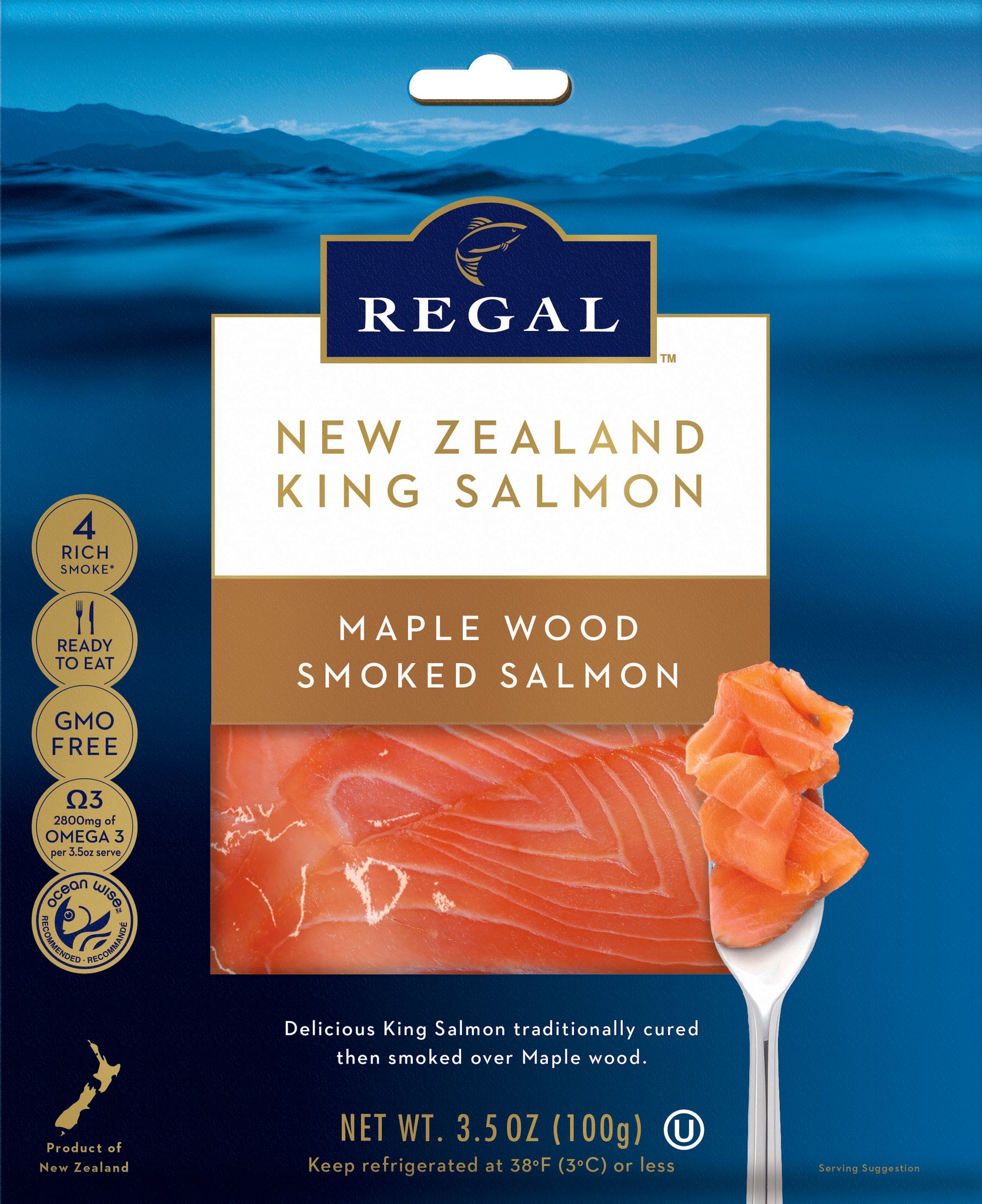 Smoked King Salmon (Maple Wood) by Regal