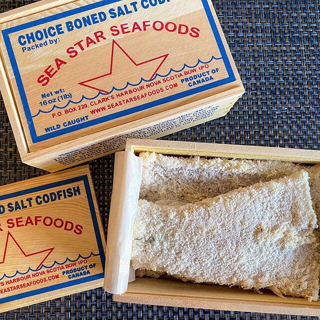 dry fish box Bacalao - Dried and Salted Cod