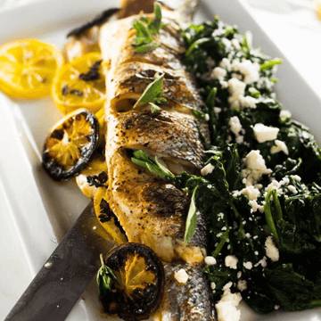 Greek Whole Roasted Branzino