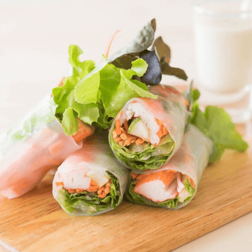 Smoked Salmon Rice Paper Rolls