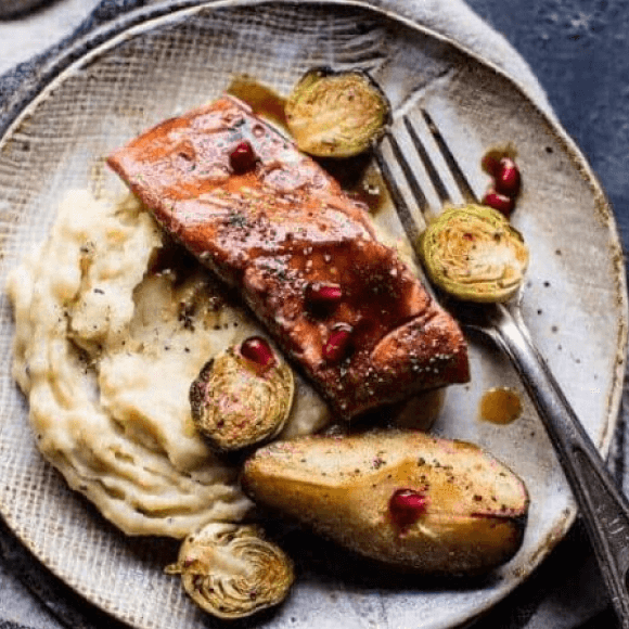 Maple Glazed Baked Salmon