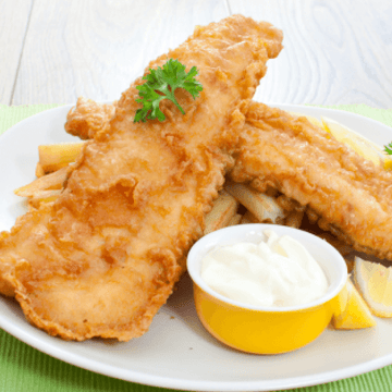 Vodka and Beer Battered Fish