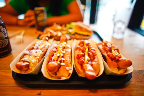 Wagyu hotdogs