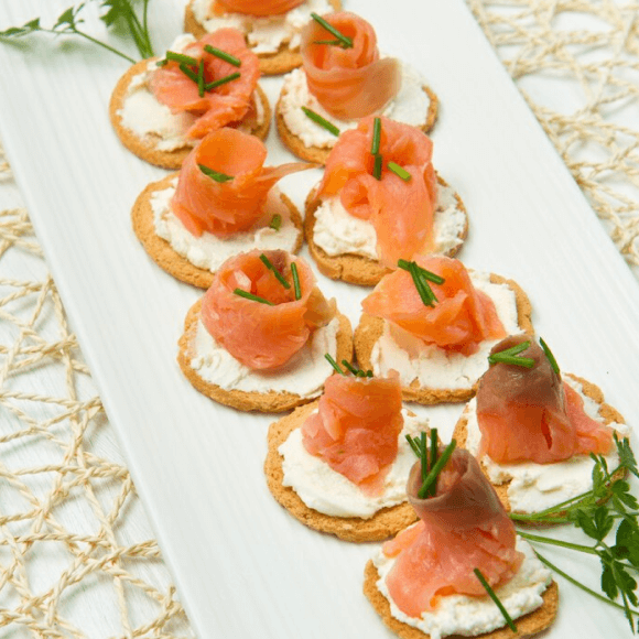 Smoked Salmon Canapes (Two Ways)