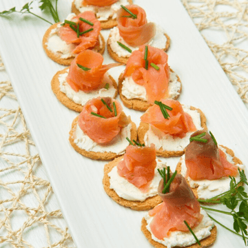 Smoked Salmon Canapes (Two Ways)