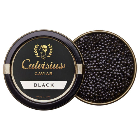 tin of black caviar