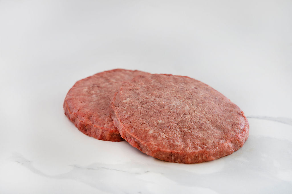 Wagyu beef patties raw