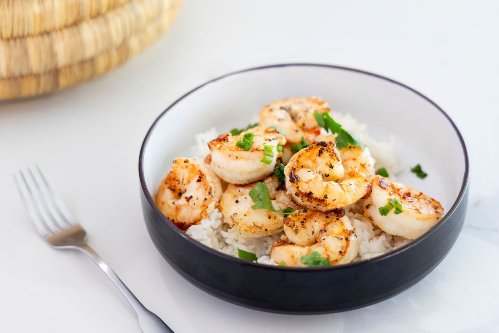 cooked 16/20 wild mexican white shrimp tail off 